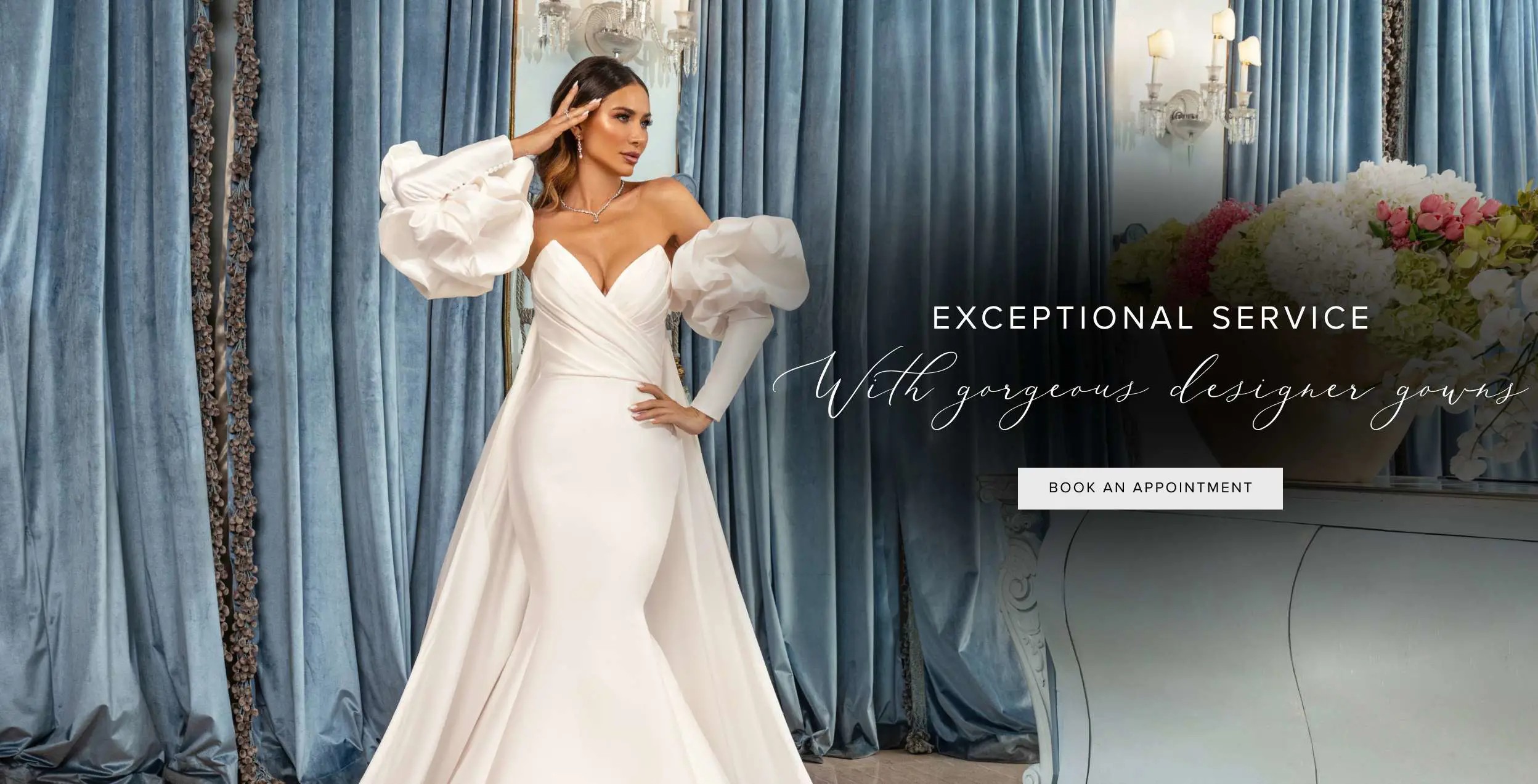 "Exceptional Service" banner for desktop