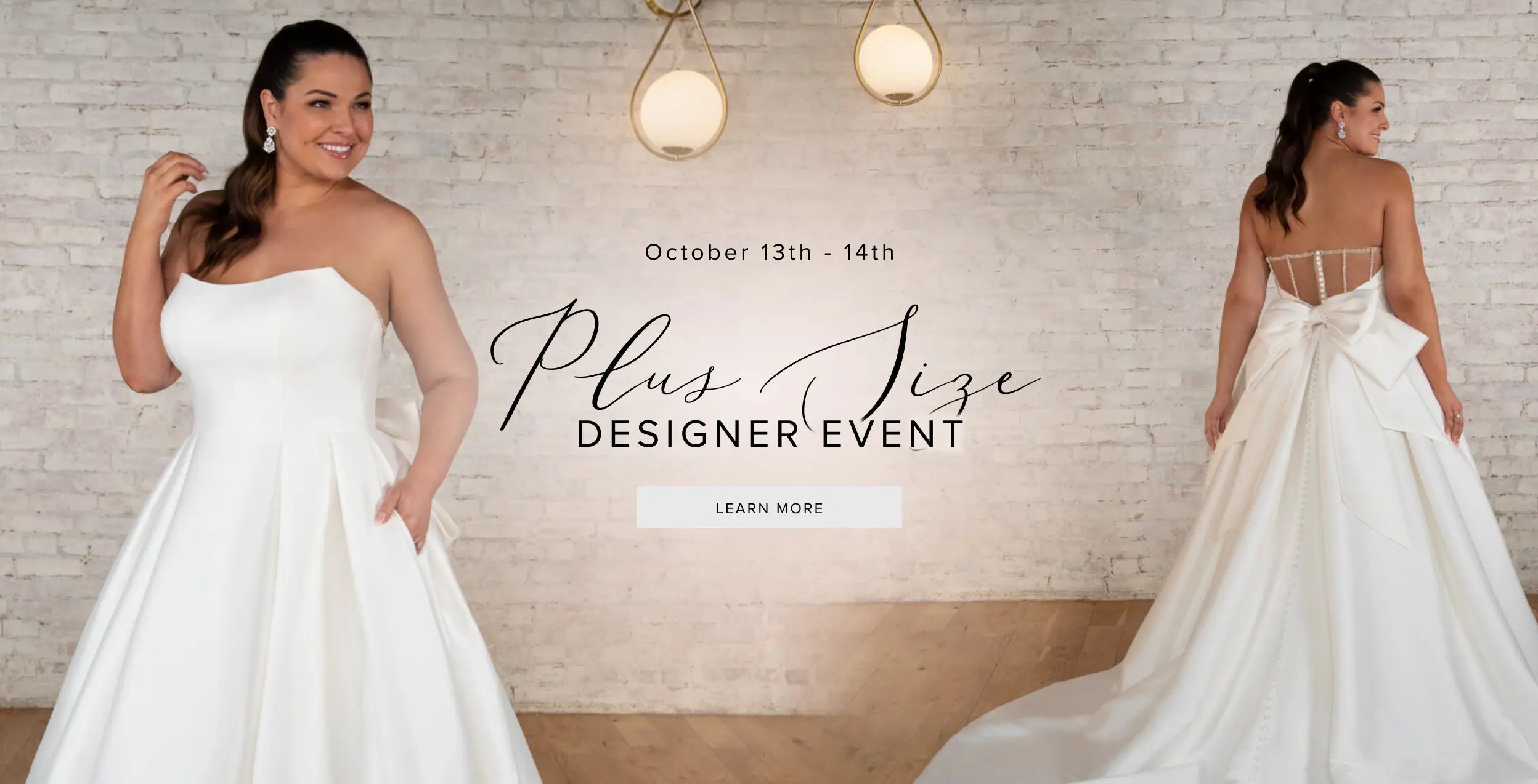 Plus Size Designer Event Banner for Desktop