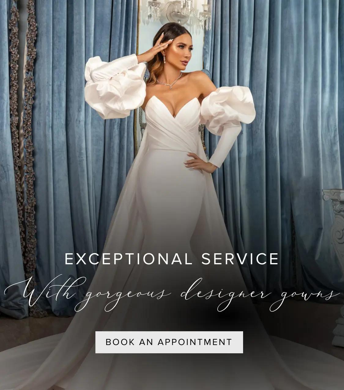 "Exceptional Service" banner for mobile