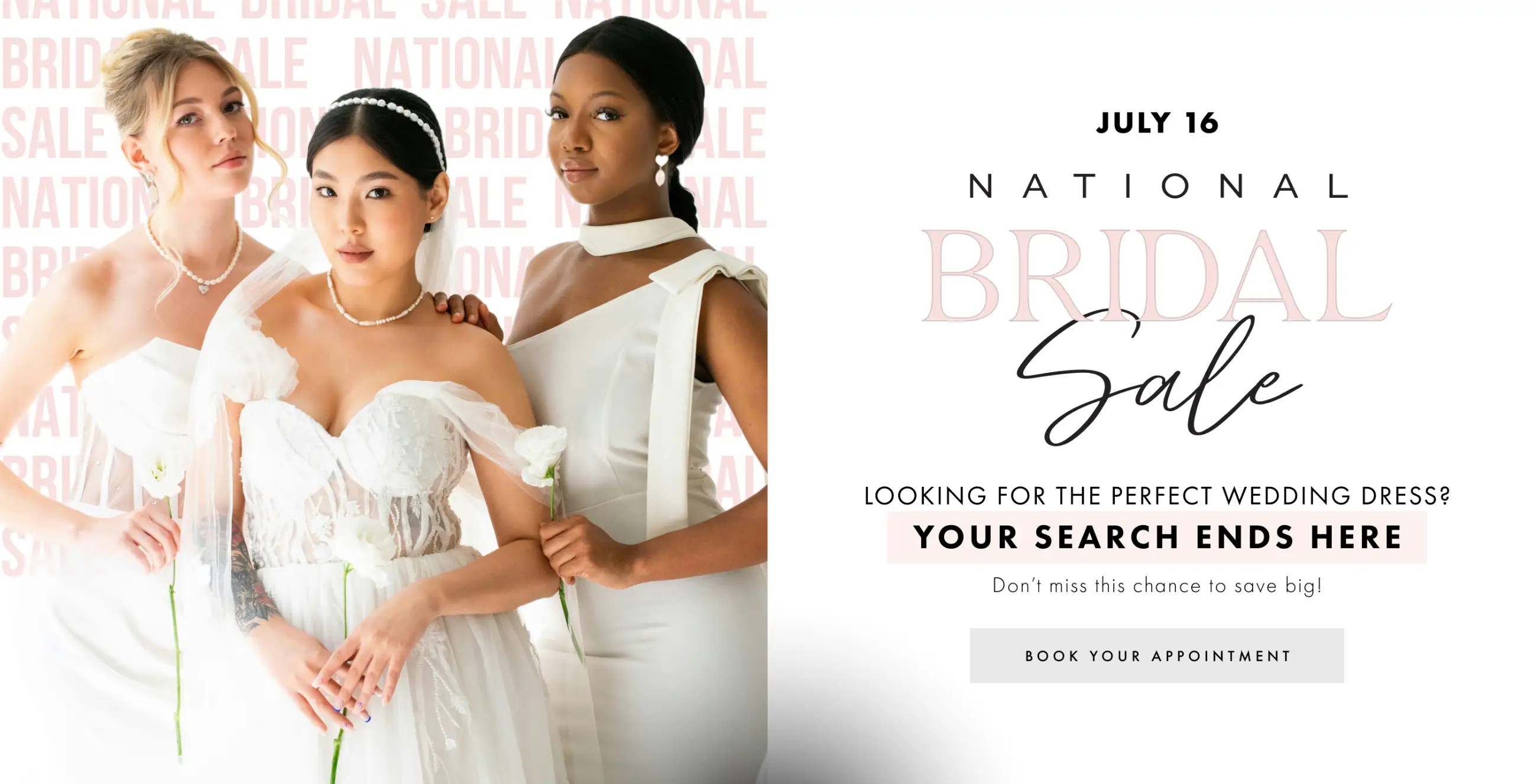 National Bridal Sale Desktop Banner