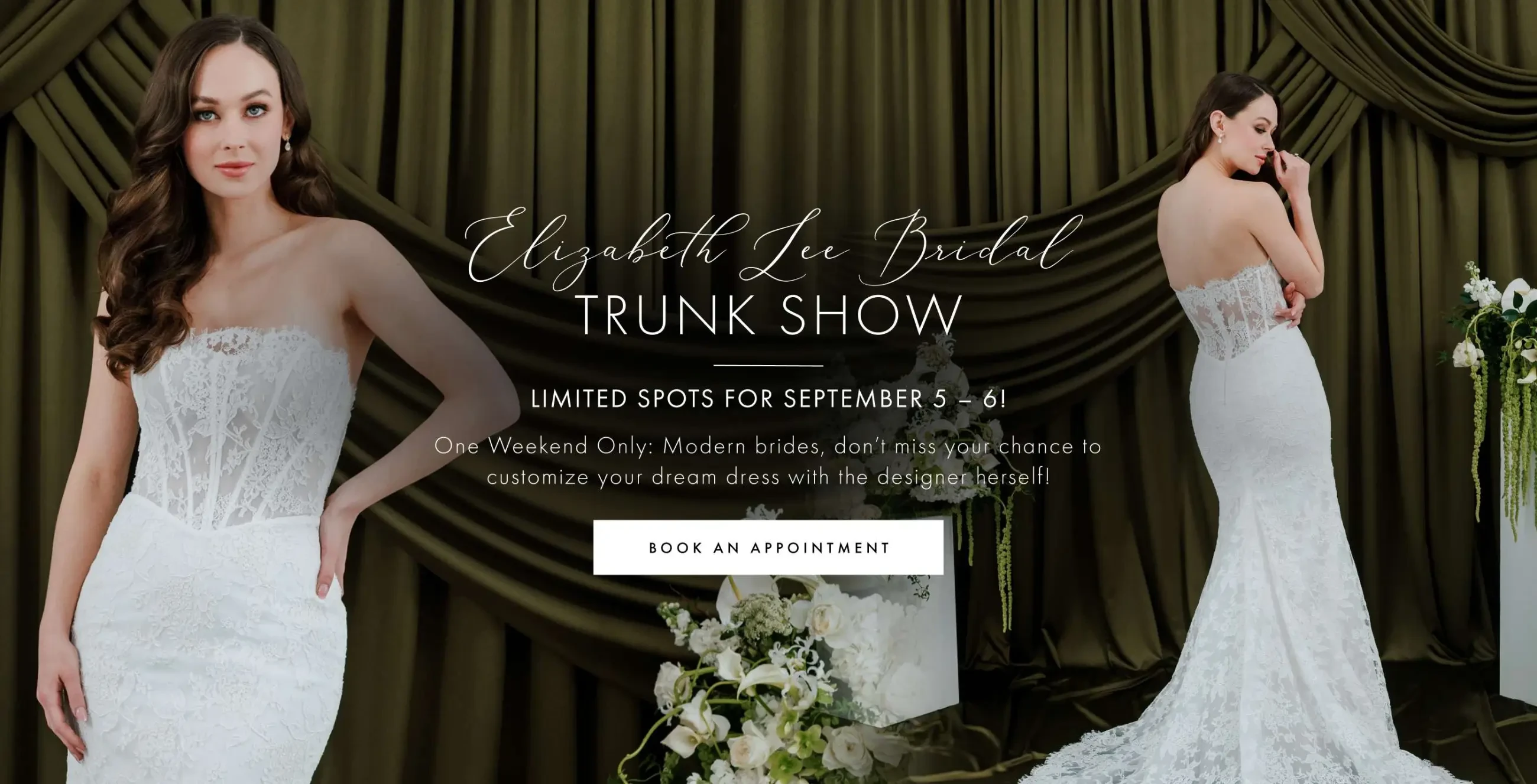 Elizabeth Lee Bridal Banner for Desktop